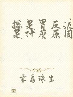 总是胃反流胃酸是什么原因