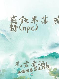 燕钗半落 琥珀糖(npc)