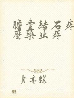 胆囊结石疼吃什么药止疼