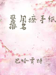 医用擦手纸十大排名