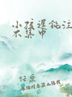 小孩迟钝注意力不集中