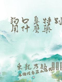 狗口臭特别严重用什么药