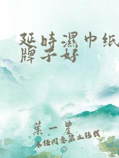 延时湿巾纸什么牌子好