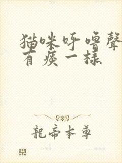 猫咪呼噜声音像有痰一样