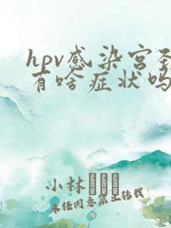 hpv感染宫颈有啥症状吗