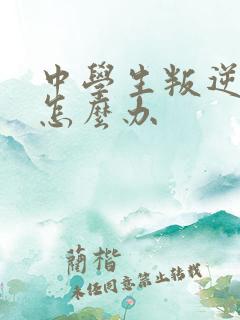 中学生叛逆家长怎么办