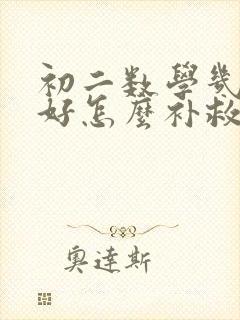 初二数学几何不好怎么补救