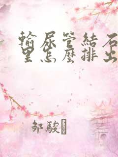 输尿管结石在肾里怎么排出