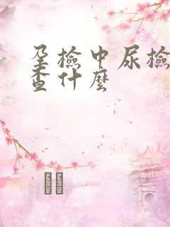 孕检中尿检是检查什么