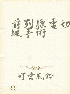 前列腺电切是几级手术