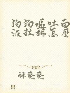 狗狗呕吐白色粘液拉稀怎么办