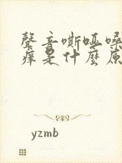 声音嘶哑嗓子干痒是什么原因