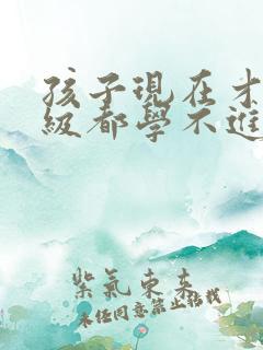 孩子现在才二年级都学不进怎么办