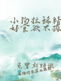 小狗拉稀精神不好食欲不振