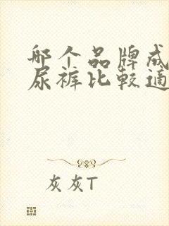 哪个品牌成人纸尿裤比较适合夏天用