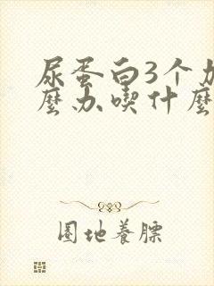 尿蛋白3个加怎么办吃什么药最好