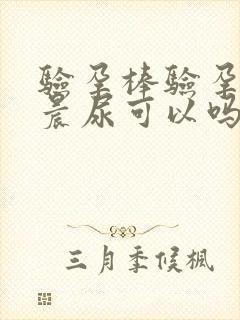 验孕棒验孕不是晨尿可以吗