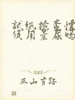 试纸检查怀孕必须用晨尿吗