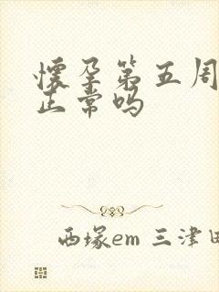 怀孕第五周出血正常吗