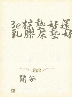 3e棕垫好还是乳胶床垫好