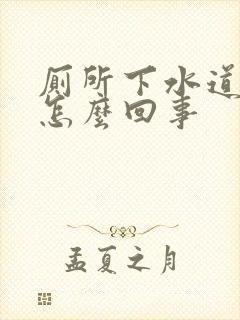 厕所下水道反味怎么回事