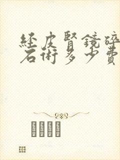 经皮肾镜碎石取石术多少费用