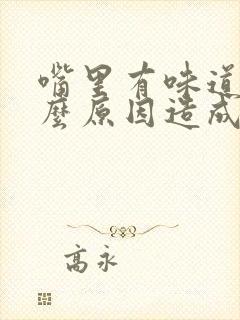 嘴里有味道是什么原因造成的