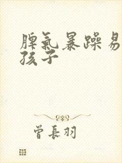 脾气暴躁易怒的孩子