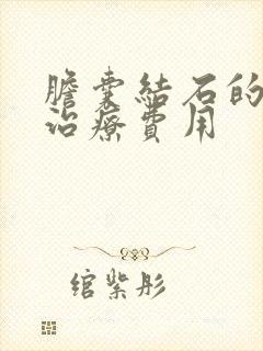 胆囊结石的微创治疗费用