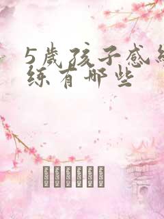 5岁孩子感统训练有哪些