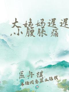 大姨妈迟迟没来,小腹胀痛