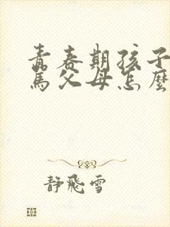 青春期孩子叛逆骂父母怎么办