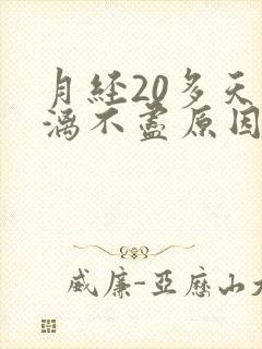 月经20多天淋漓不尽原因