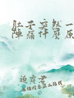 肚子突然一阵一阵痛什么原因