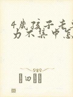 4岁孩子老专注力不集中怎么办呢