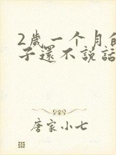 2岁一个月的孩子还不说话怎么回事