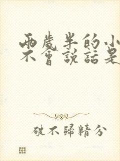 两岁半的小孩还不会说话是什么原因