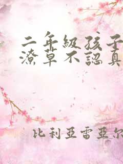 二年级孩子写字潦草不认真写怎么办