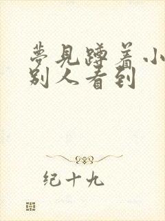 梦见蹲着小便被别人看到