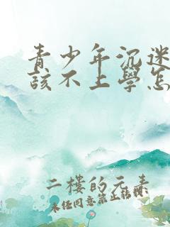 青少年沉迷手机该不上学怎么办呢