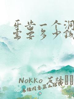 牙齿一个洞补牙需要多少钱