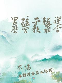 男孩子叛逆期怎么管教最合适男孩