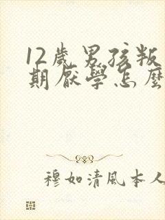 12岁男孩叛逆期厌学怎么办