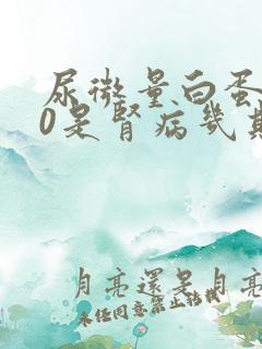 尿微量白蛋白70是肾病几期