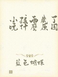 小孩两岁了说话晚什么原因