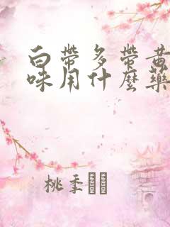 白带多带黄有异味用什么药