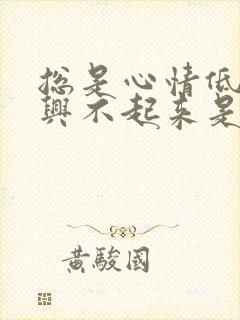 总是心情低落高兴不起来是咋回事