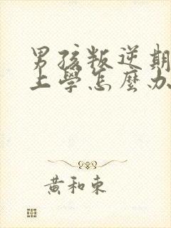 男孩叛逆期不想上学怎么办