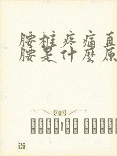 腰椎疼痛直不起腰是什么原因