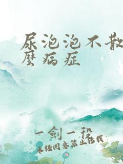 尿泡泡不散是什么病症